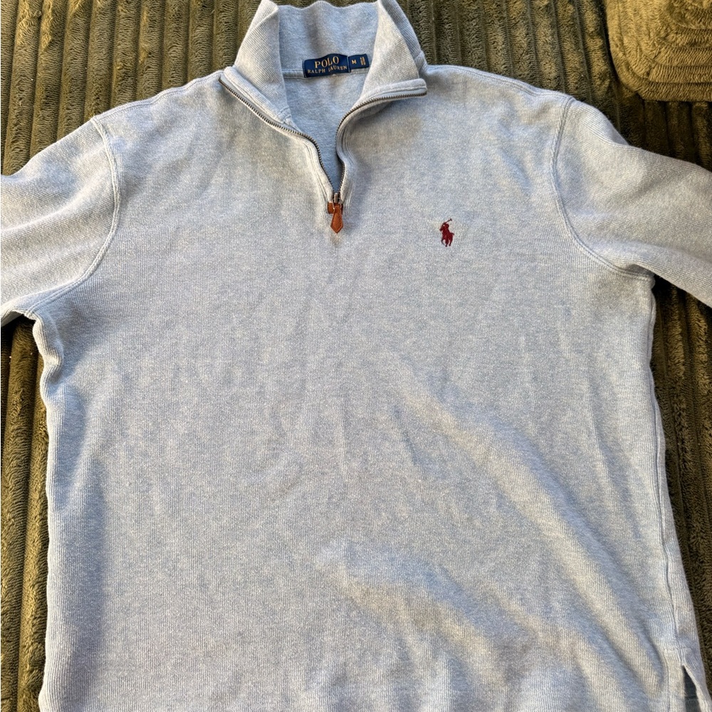 Ralph Lauren Light Blue Quarter-Zip Pullover